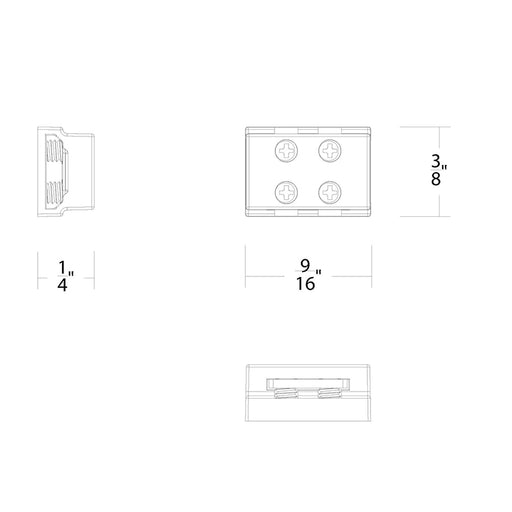 WAC T24-BS-MM-CL Tape to Tape Connector