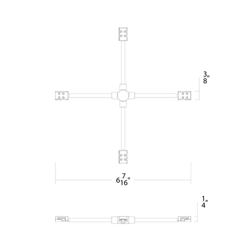 WAC T24-BS-X Flex X Connector