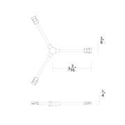 WAC T24-BS-Y Flex Y Connector