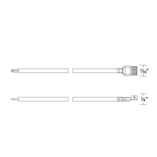WAC T24-EX3 Extension Cable In Wall Rated
