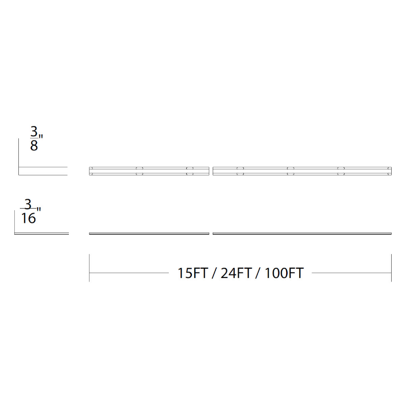 WAC T24-GE3 Gemini 15-ft 24V LED Tape Light Kit - 3.9W/FT