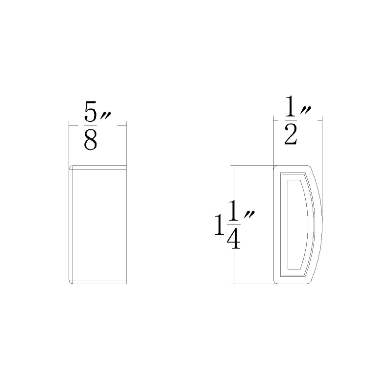 WAC T24-OD-EC InvisiLED End Cap with Silicone Sealant