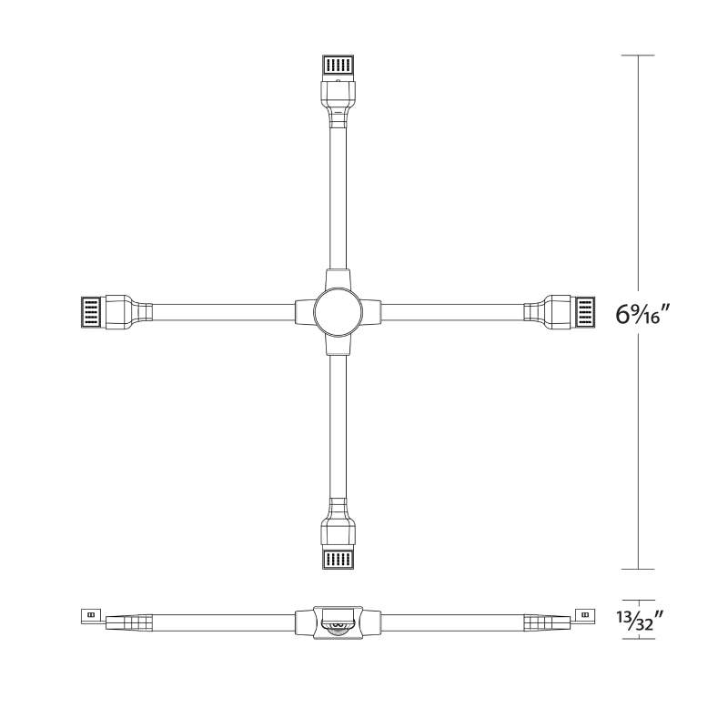WAC T24-X Flex X Connector Join 4 sections