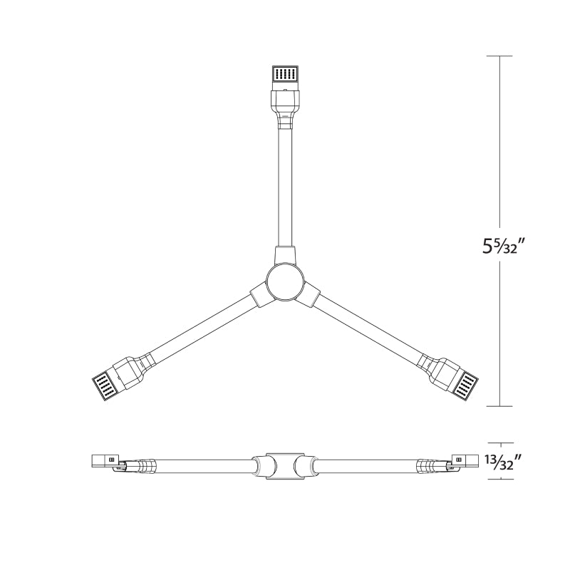 WAC T24-Y Flex Y Connector Join 3 sections