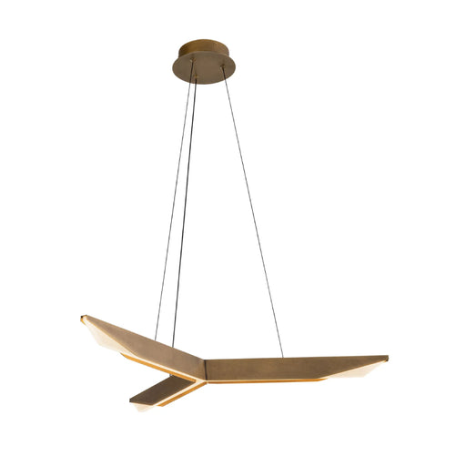 Kuzco PD64231 Tachi 1-lt 31" LED Pendant - Vintage Brass