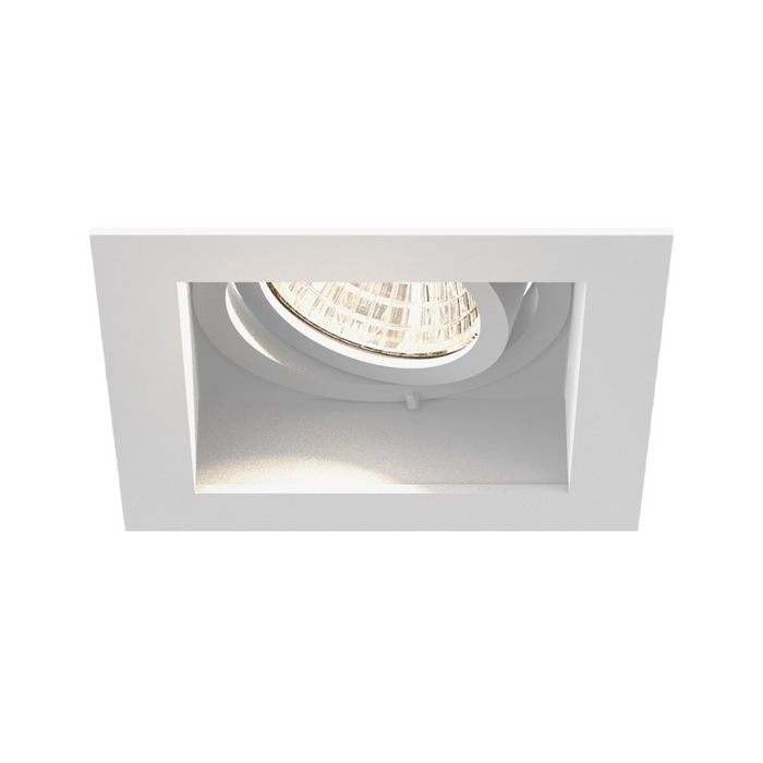 Eurofase TGO1ST Tango 1 Light 10W Square LED Gimbal with Trim, Frosted Lens - White
