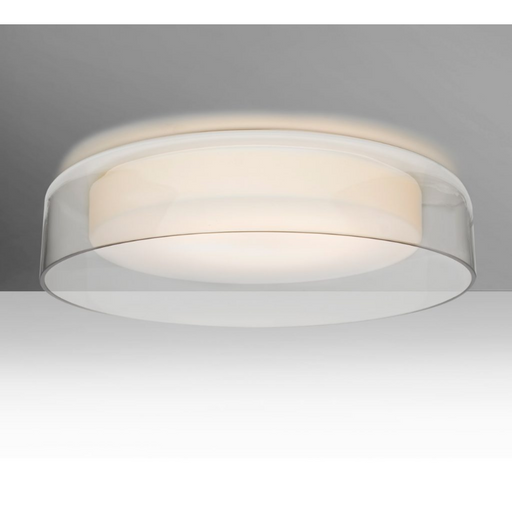 Besa TANGO15 Tango 15 1-lt 16" LED Flush Mount - Clear/Opal Matte