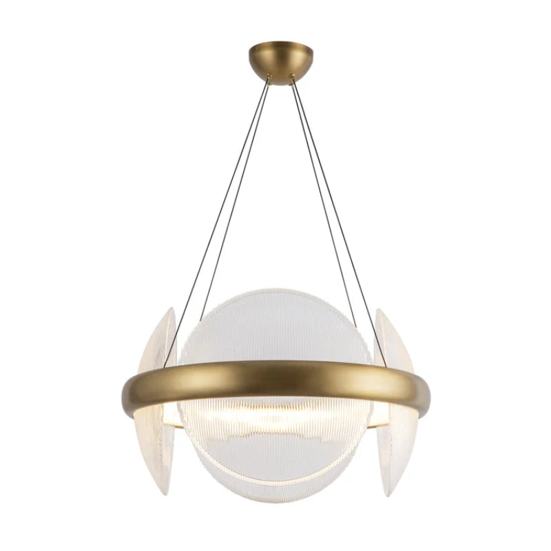 Kuzco CH13922 Taurus 22" LED Chandelier - Vintage Brass