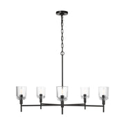 Visual Comfort TFC1135 Hartley 5-lt 36" Large Chandelier - Aged Iron