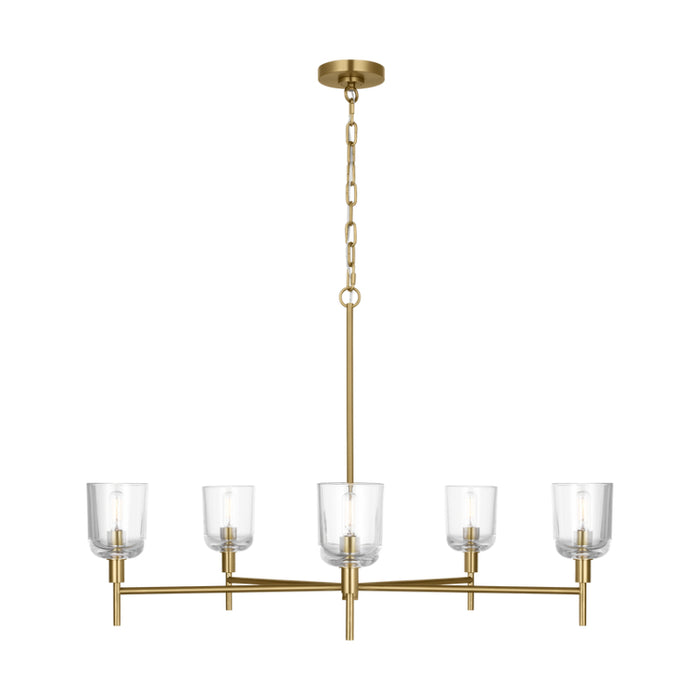 Visual Comfort TFC1135 Hartley 5-lt 36" Large Chandelier - Burnished Brass