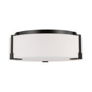 Visual Comfort TFF1002 Bergen 2-lt 14" Medium Flush Mount - Aged Iron