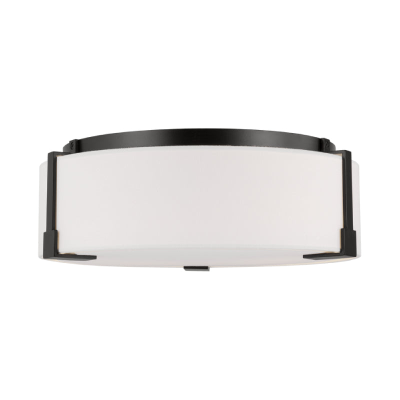 Visual Comfort TFF1002 Bergen 2-lt 14" Medium Flush Mount - Aged Iron