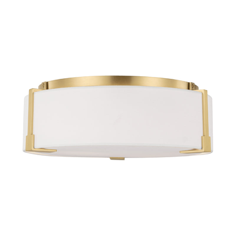 Visual Comfort TFF1002 Bergen 2-lt 14" Medium Flush Mount - Burnished Brass
