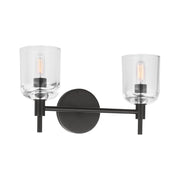 Visual Comfort TFV1002 Hartley 2-lt 15" LED Vanity Light - Aged Iron
