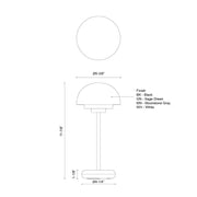 Kuzco TL63812 Hinata 1-lt 12" Tall LED Table Lamp
