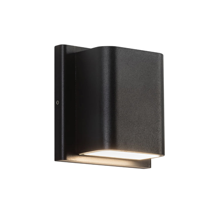 Kuzco AT48403-UNV-3CCT Tolan 5" Tall LED Outdoor Wall Sconce, CCT Selectable - Black