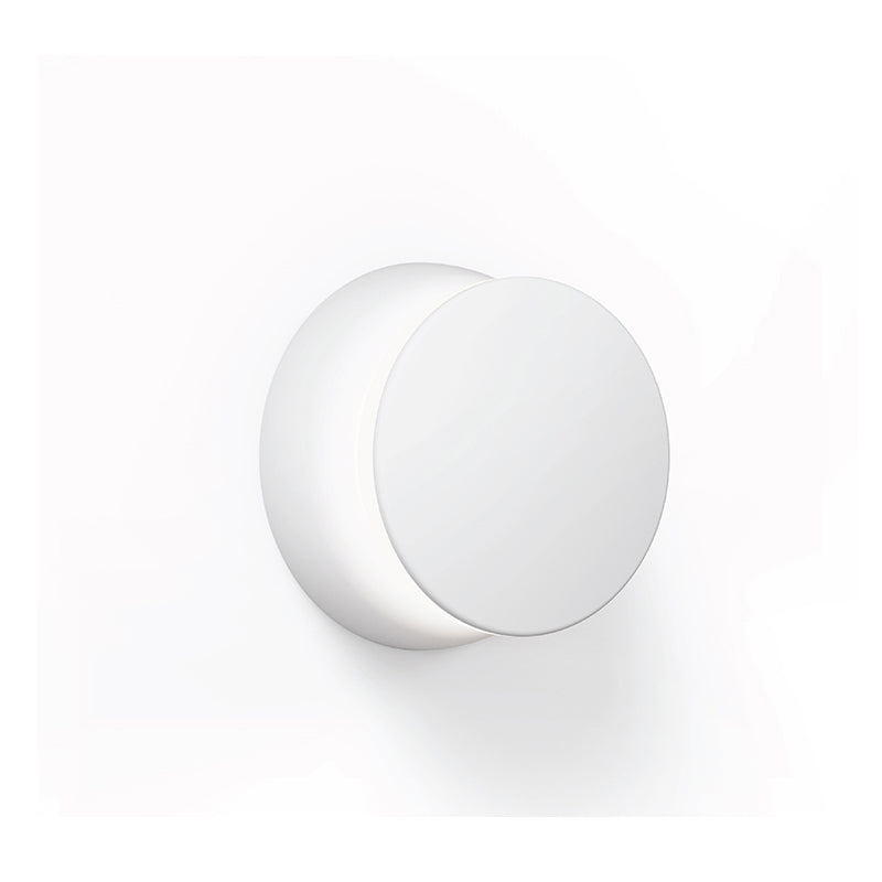 Pablo Designs Totem Puck LED Wall Sconce, 3CCT Selectable - Matte White / Matte White