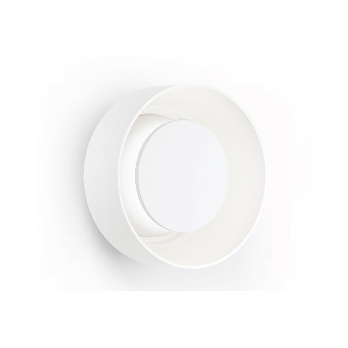 Pablo Designs Totem LED Wall Sconce, 3CCT Selectable - Matte White / Matte White / Etched White Glass