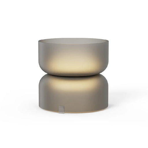Pablo Designs Totem Mini 7" LED Table Light - Etched Smoke