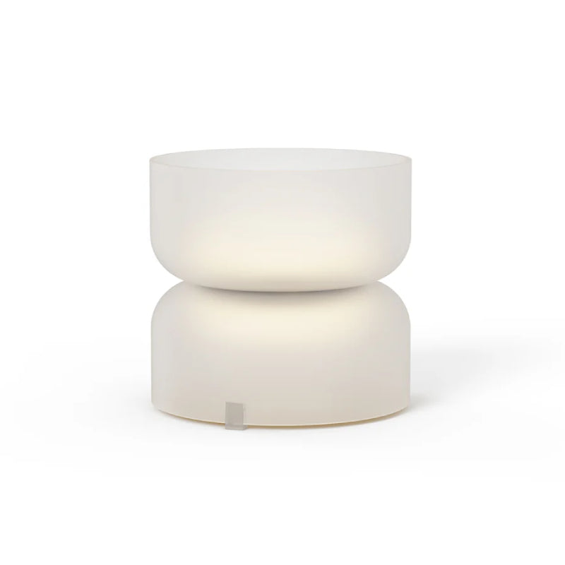 Pablo Designs Totem Mini 7" LED Table Light - Etched White