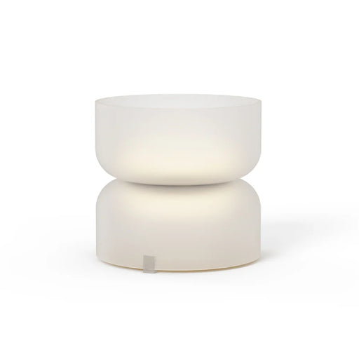 Pablo Designs Totem Mini 7" LED Table Light - Etched White