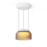Pablo Designs Totem Mini 7" Down LED Pendant E - Etched Amber