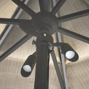 Focus Industries UL03LED Aluminum 3-lt MR8 LED Umbrella Light, 12V - Bronze Texture