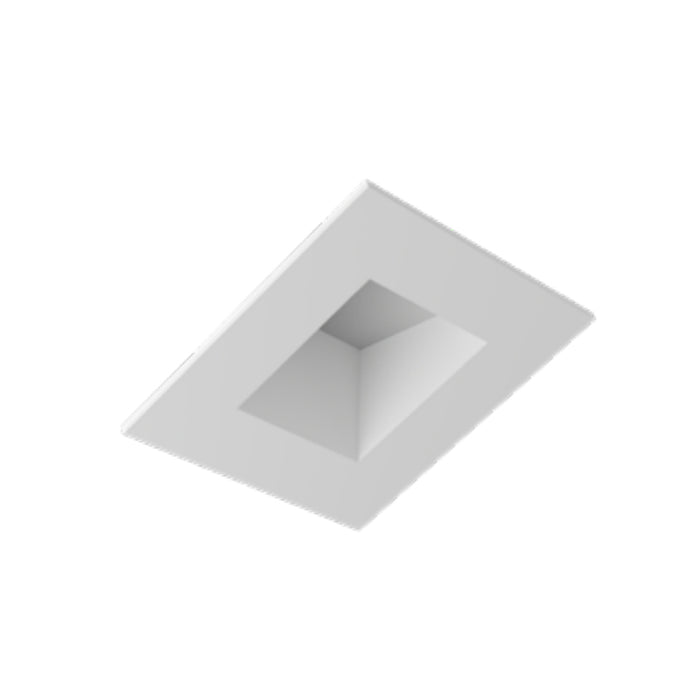 Verse 3" Square Sloped Fixed Flanged Trim, 2-Pack