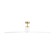 Visual Comfort 3PESM66 Peel Smart 66" Ceiling Fan with LED Light Kit - Burnished Brass