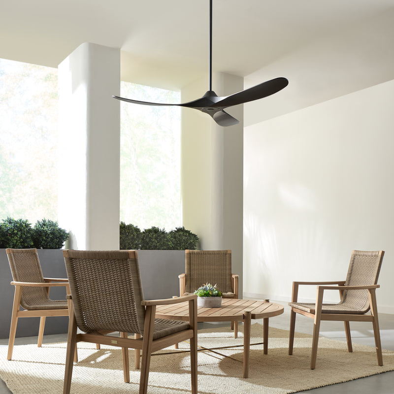 Visual Comfort Maverick Coastal 60" Indoor/Outdoor Ceiling Fan - Midnight Black