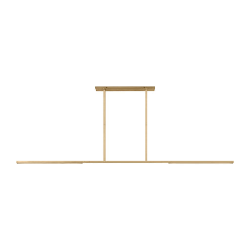 Visual Comfort SLLS568 Cityscape 72" LED X-Large Linear Chandelier - Hand Rubbed Antique Brass