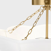 Visual Comfort AF1212 Stassi 2-lt 19" Medium Semi-Flush Mount - Burnished Brass
