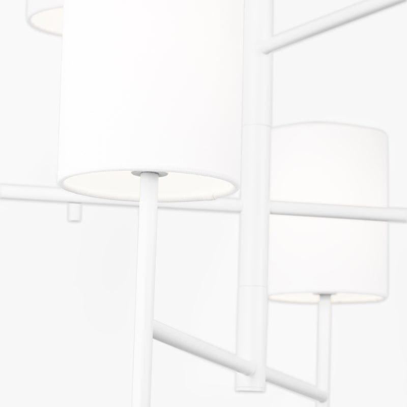 Visual Comfort BC1006 Key 6-lt 32" Large Chandelier - Matte White