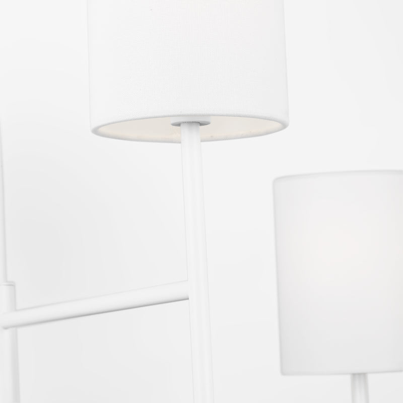 Visual Comfort BC1024 Key 4-lt 32" Medium Chandelier - Matte White