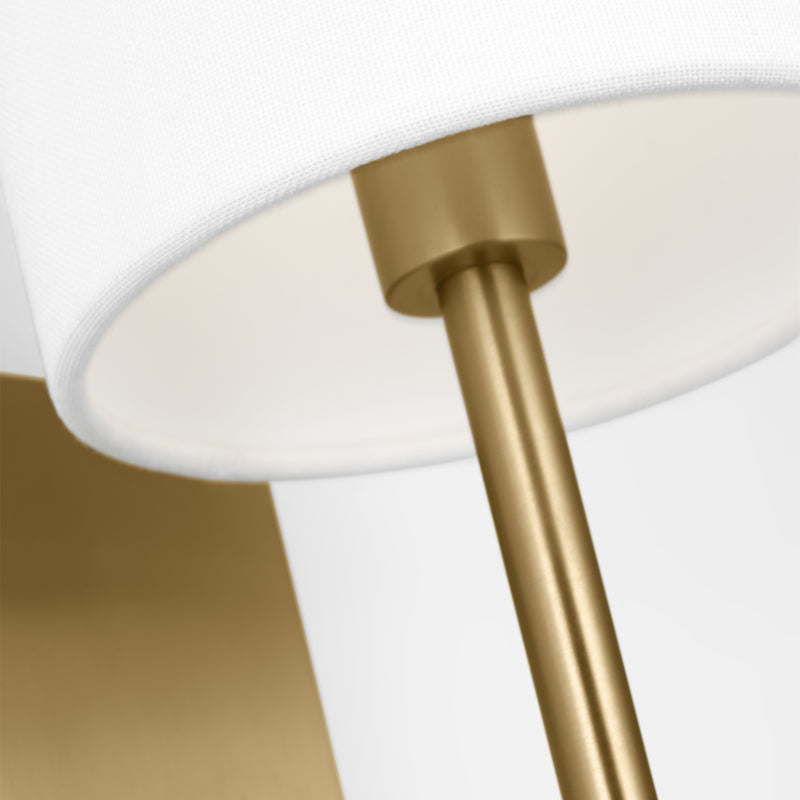 Visual Comfort BW1021 Key 1-lt 16" Tall Small Wall Sconce - Burnished Brass