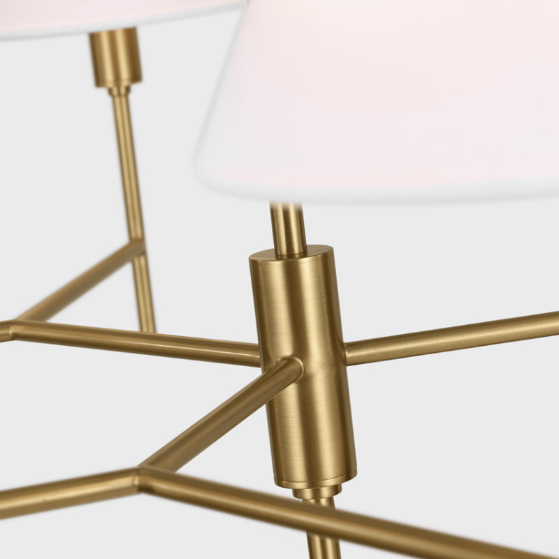 Visual Comfort CC1776 Ridgewood 6-lt 36" Large Chandelier - Burnished Brass