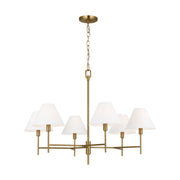 Visual Comfort CC1776 Ridgewood 6-lt 36" Large Chandelier - Burnished Brass