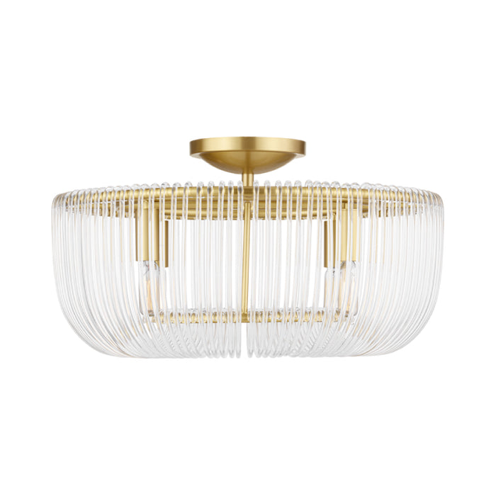 Visual Comfort CF1144 Pierce 4-lt 20" Medium Flush Mount - Burnished Brass