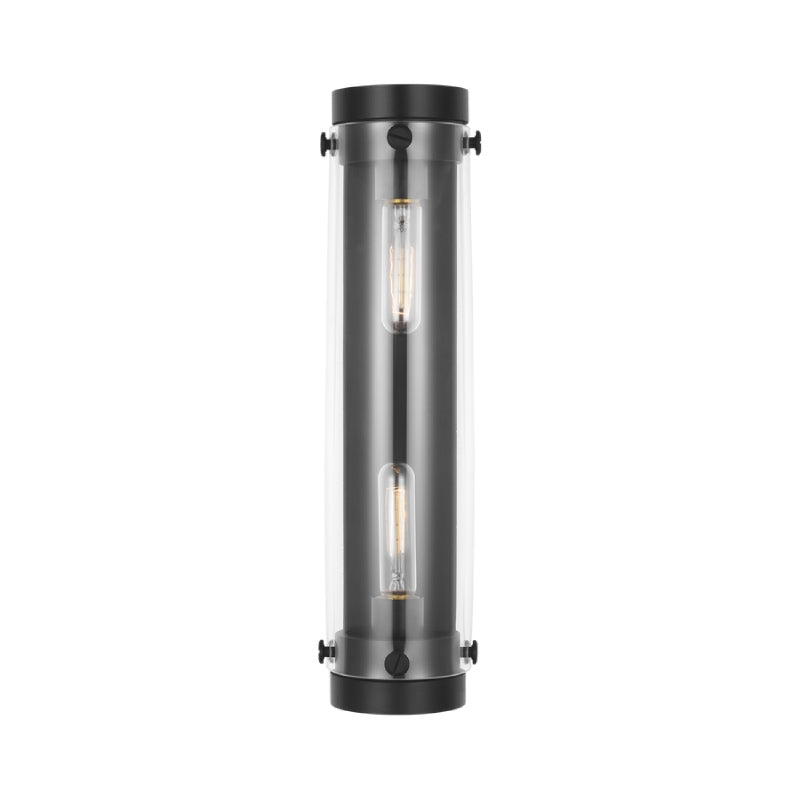 Visual Comfort CW1002 Garrett 2-lt 18" Tall Vanity Light - Aged Iron