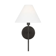 Visual Comfort CW1371 Ridgewood 1-lt 14" Tall Small Wall Sconce - Aged Iron
