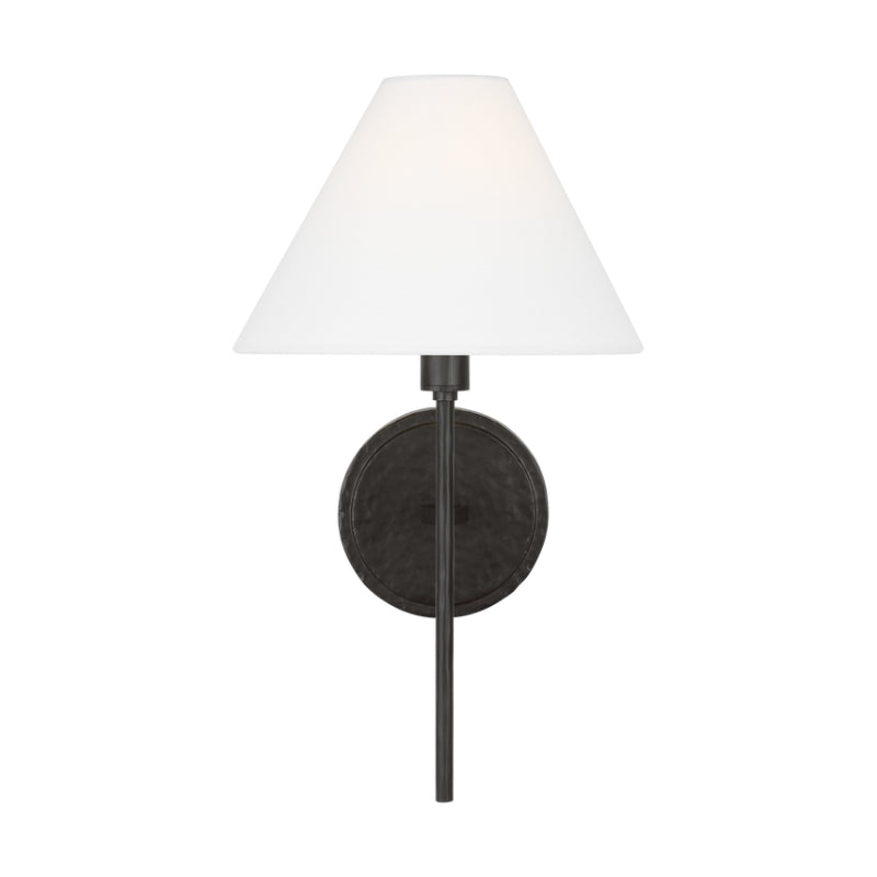 Visual Comfort CW1371 Ridgewood 1-lt 14" Tall Small Wall Sconce - Aged Iron