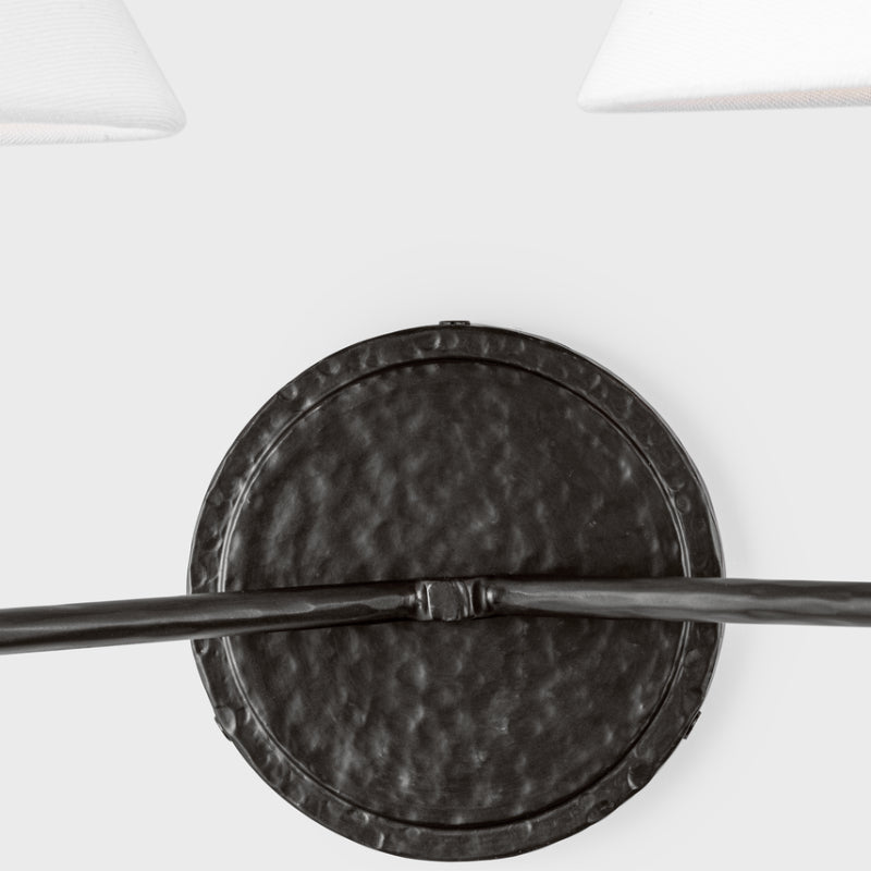 Visual Comfort CW1382 Ridgewood 2-lt 14" Tall Medium Wall Sconce - Aged Iron