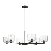 Visual Comfort DJC1216 Lochdale 6-lt 34" Large Chandelier - Midnight Black