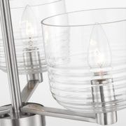 Visual Comfort DJC1233 Lochdale 3-lt 18" Small Chandelier - Brushed Nickel