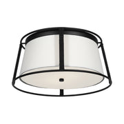 Visual Comfort DJF1002 Cortes 2-lt 14" Medium Flush Mount - Midnight Black