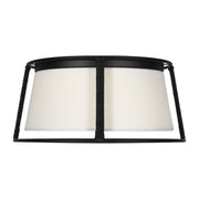 Visual Comfort DJF1002 Cortes 2-lt 14" Medium Flush Mount - Midnight Black
