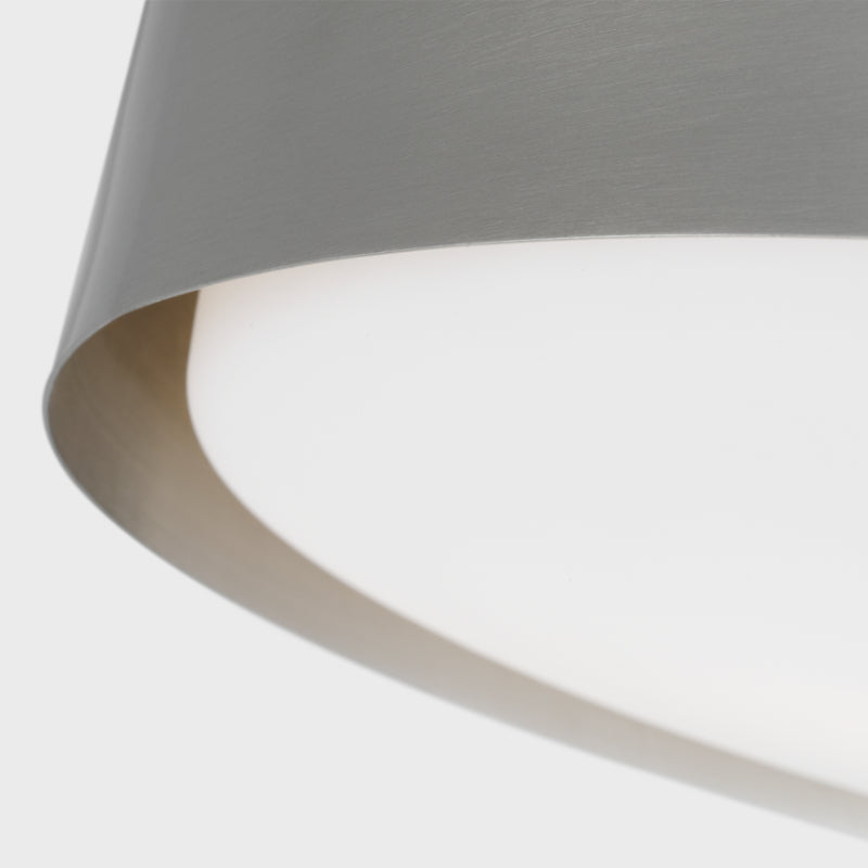 Visual Comfort DJF1042 Dartmore 2-lt 15" Medium Flush Mount - Brushed Nickel