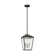 Visual Comfort DJO1102 Kennewick 2-lt 9" Medium Pendant Lantern - Texture Black