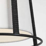 Visual Comfort DJP1011 Cortes 1-lt 10" Medium Hanging Pendant - Midnight Black