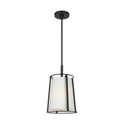 Visual Comfort DJP1011 Cortes 1-lt 10" Medium Hanging Pendant - Midnight Black